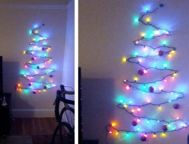 Δείτε πώς μπορείτε να φτιάξετε εύκολα ένα Χριστουγεννιάτικο δέντρο στον τοίχο! (βίντεο)